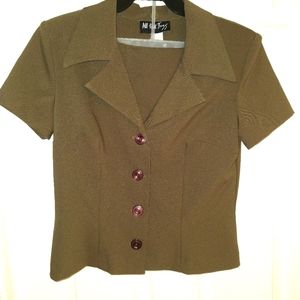 Brown woman's skirt suit